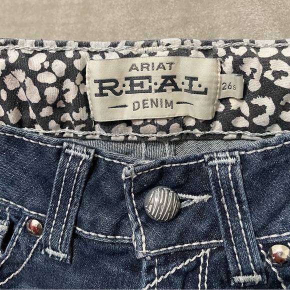 Ariat Real Denim Low Rise Bootcut Jeans Size 26 Short Western Cowgirl - Picture 9 of 12